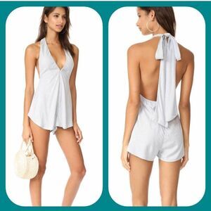 Wildfox Roxbury Halter Striped Romper